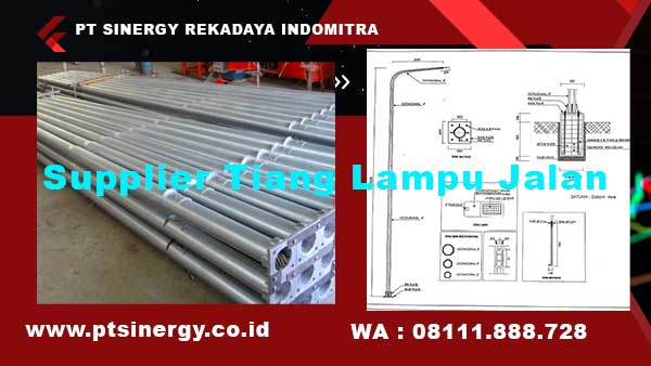 Jual Tiang lampu galvanish 7 meter